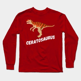 Fun Ceratosaurus Dinosaur Design Long Sleeve T-Shirt